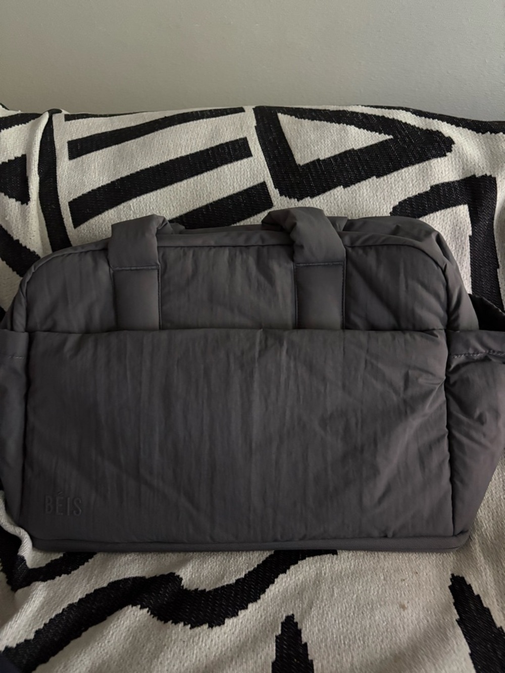BEIS Charcoal Air Duffle